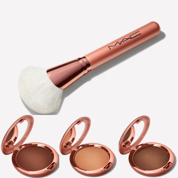 M•A•C SKINFINISH MATTE BRONZER collection set W/ BRUSH - Picture 16 of 16